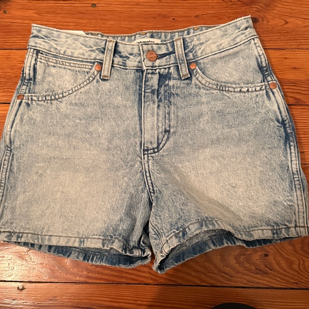 Wrangler Acid Wash Denim Shorts